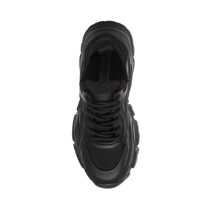 Black Steve Madden Thunder Women's Sneakers | PH 9761MGX